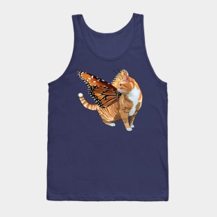 Queen Ginger Tabby Flitter Kitty Tank Top